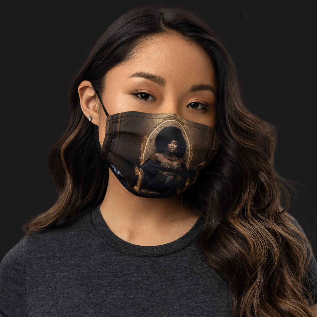 Authority and Power Enveloped in Adoration V1 Premium Face Mask