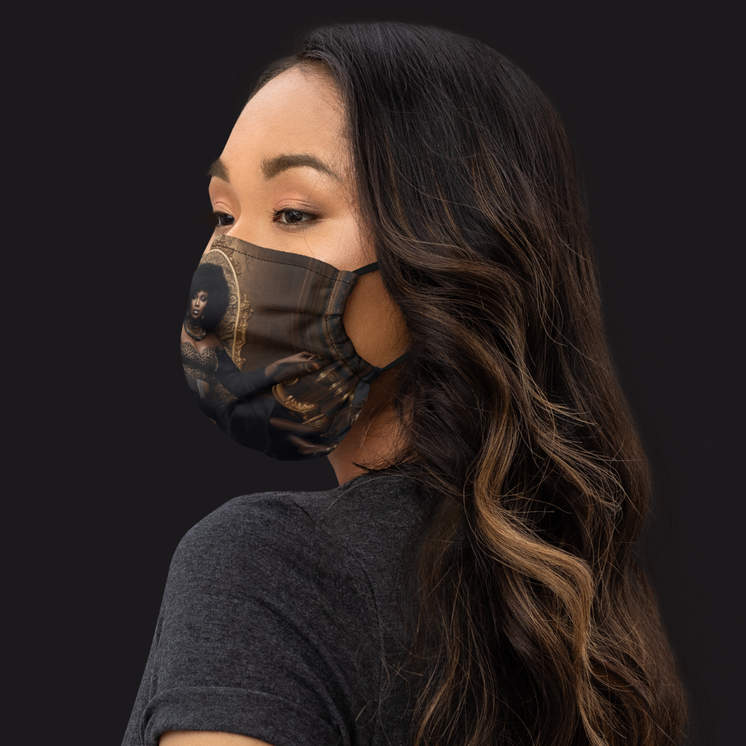 Authority and Power Enveloped in Adoration V1 Premium Face Mask