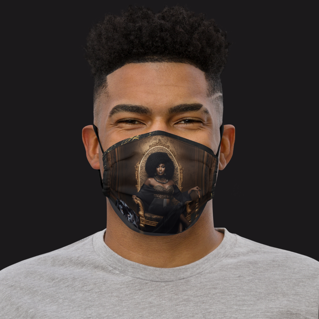 Authority and Power Enveloped in Adoration V1 Premium Face Mask