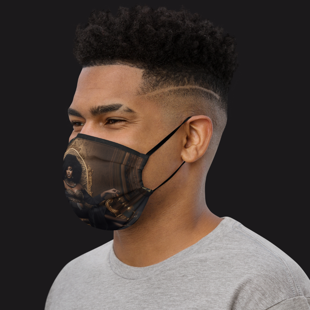 Authority and Power Enveloped in Adoration V1 Premium Face Mask