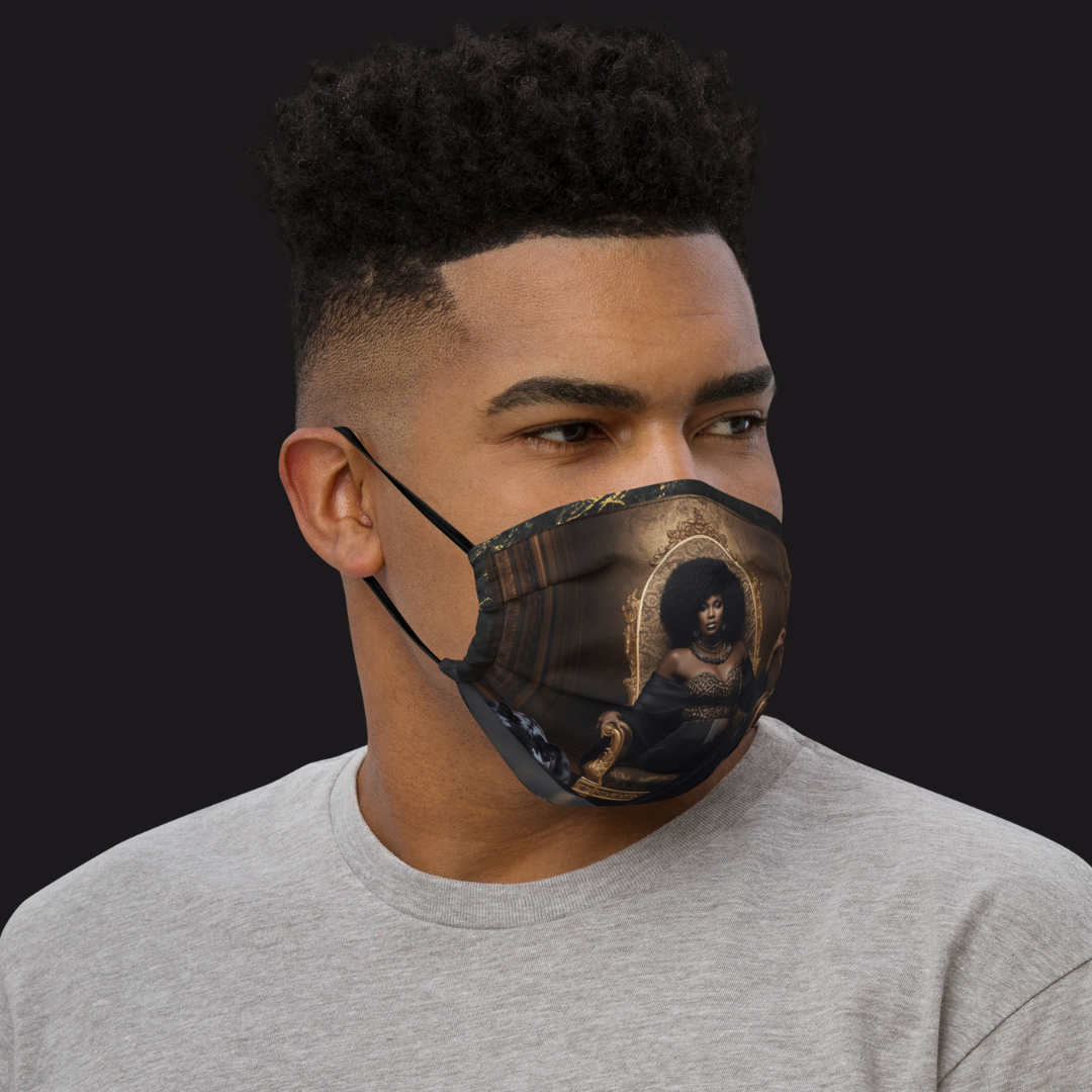 Authority and Power Enveloped in Adoration V1 Premium Face Mask