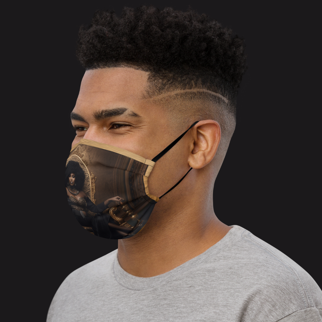 Authority and Power Enveloped in Adoration V2 Premium Face Mask