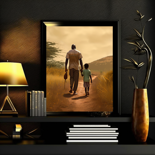 Father and Son Framed poster