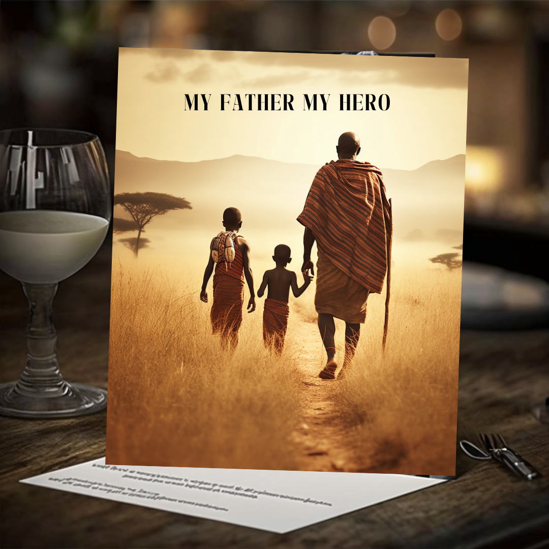 My Father ~ My Hero Greeting card