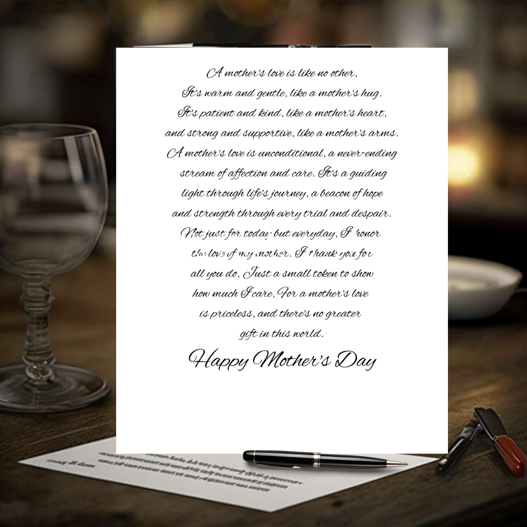 A Mother's Love Greeting card