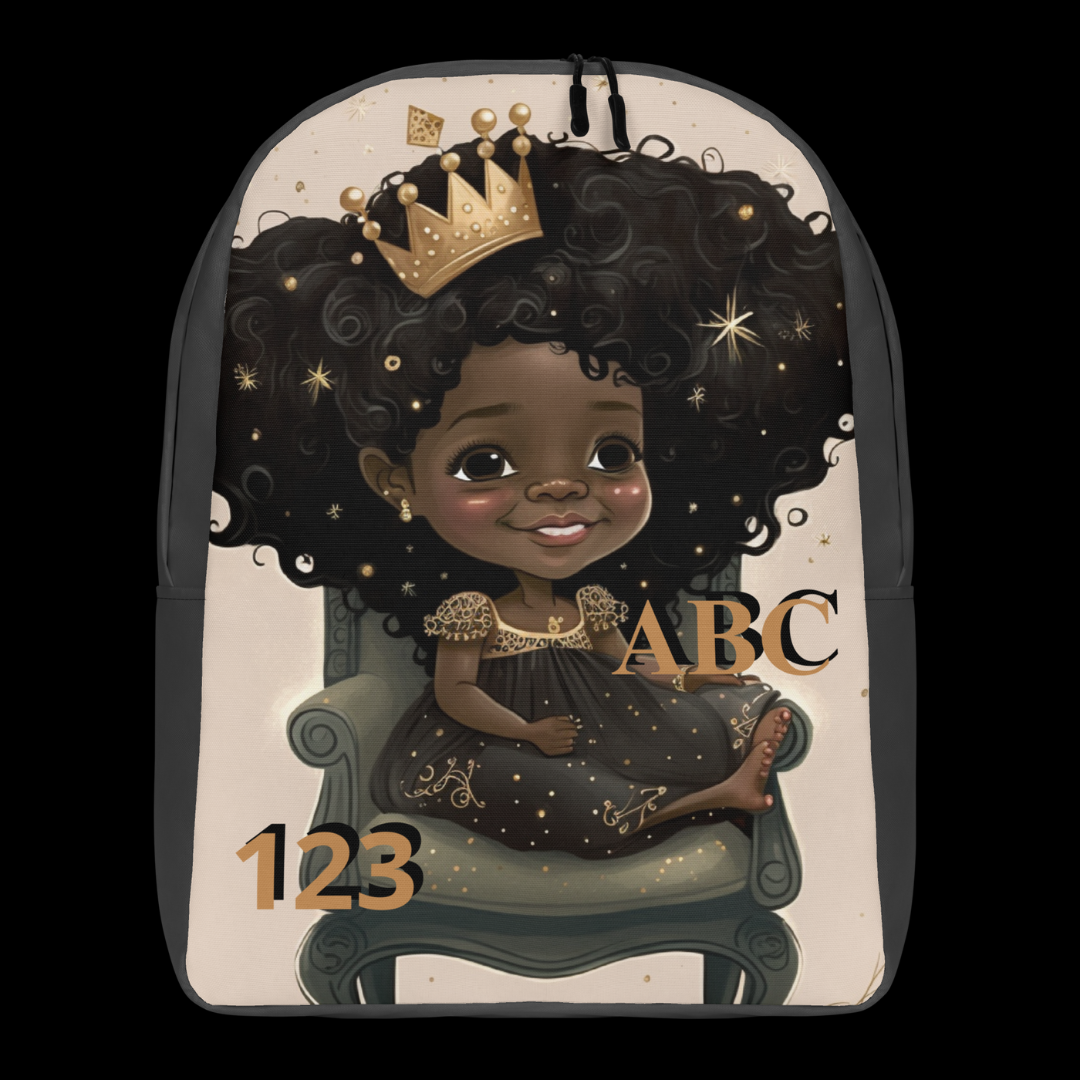 The "Princess ABC and 123" Minimalist Backpack (Eclipse)