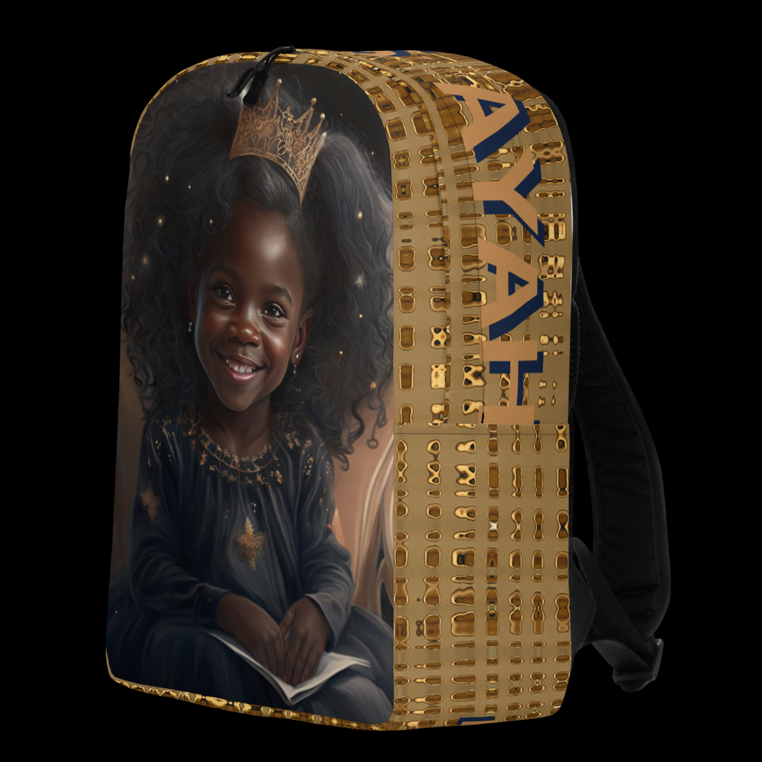 The "Princess Ayah" Minimalist Backpack (Premium Gold)