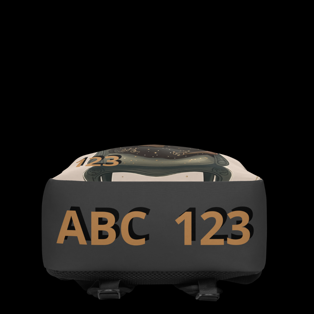 The "Princess ABC and 123" Minimalist Backpack (Eclipse)