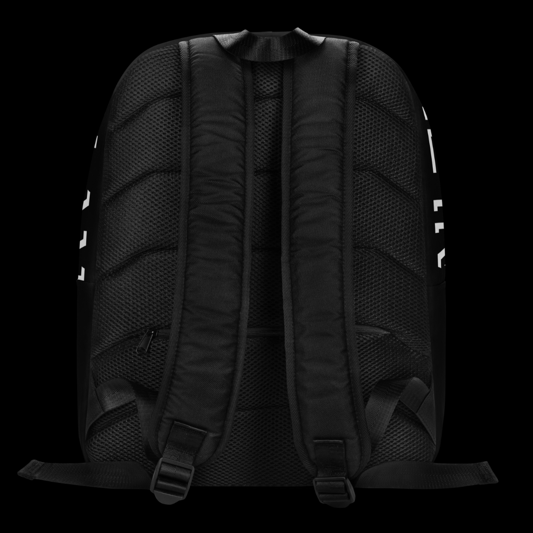 "I Am All That I Say I Am" Minimalist Backpack (Black)