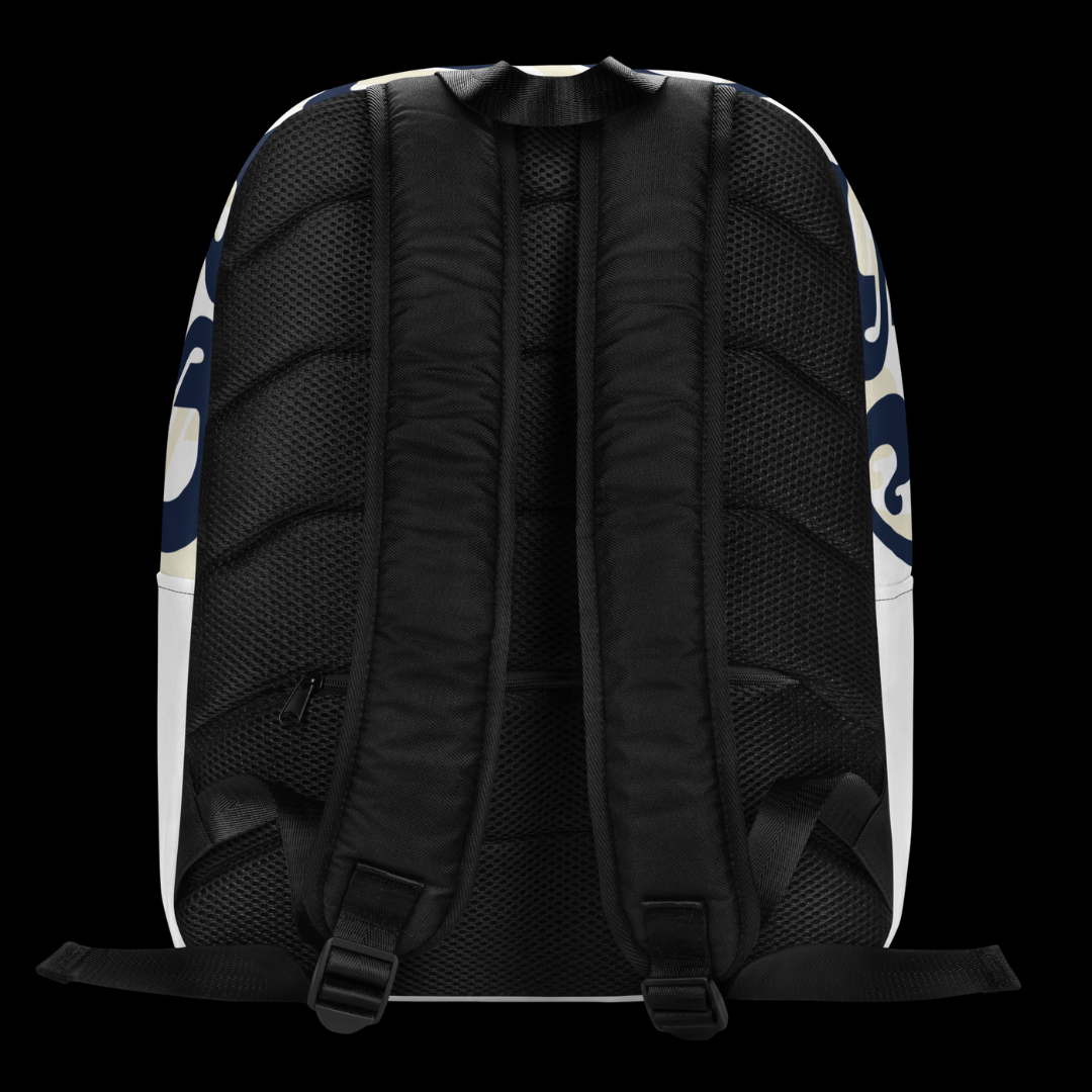 The "CHOSEN" Minimalist Backpack (Blue/White)