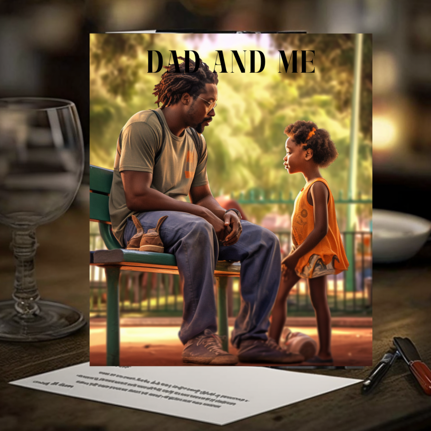 Dad and Me Greeting card